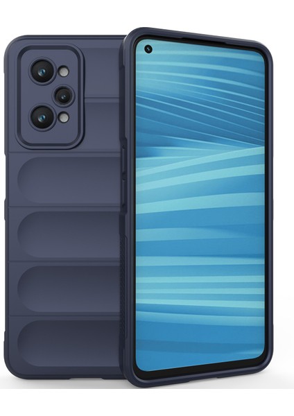 Realme Gt2 Için Yumuşak Tpu Kaymaz Telefon Kılıfı - Lacivert (Yurt Dışından)