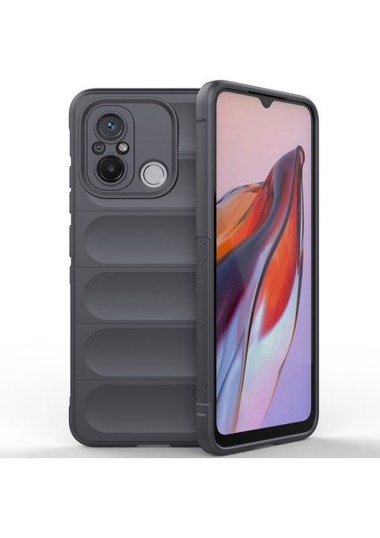 Xiaomi 12C Için Yumuşak Tpu Kaymaz Telefon Kılıfı - Koyu Gri (Yurt Dışından)