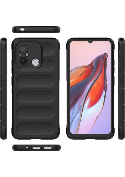 Xiaomi 12C Için Yumuşak Tpu Kaymaz Telefon Kılıfı - Koyu Gri (Yurt Dışından)