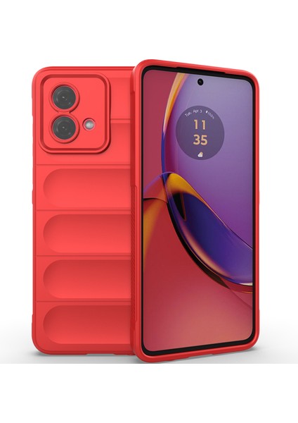 Motorola Moto G84 Için Yumuşak Tpu Kaymaz Telefon Kılıfı - Kırmızı (Yurt Dışından)