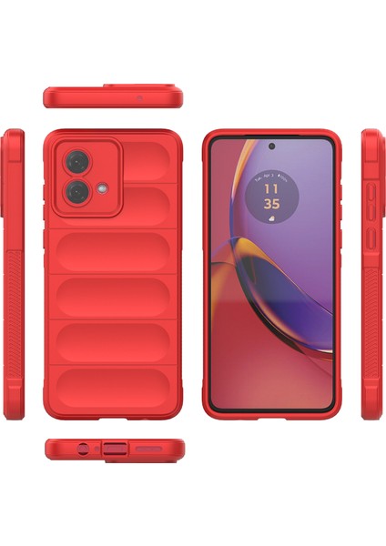 Motorola Moto G84 Için Yumuşak Tpu Kaymaz Telefon Kılıfı - Kırmızı (Yurt Dışından) modelleri