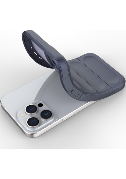iPhone 15 Pro Için Yumuşak Tpu Kaymaz Telefon Kılıfı - Lacivert (Yurt Dışından)