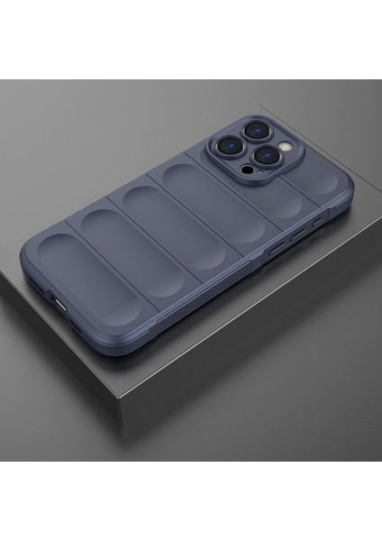 iPhone 15 Pro Için Yumuşak Tpu Kaymaz Telefon Kılıfı - Lacivert (Yurt Dışından)