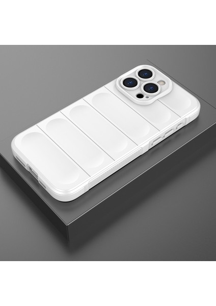 iPhone 15 Pro Max Için Yumuşak Tpu Kaymaz Telefon Kılıfı - Beyaz (Yurt Dışından)
