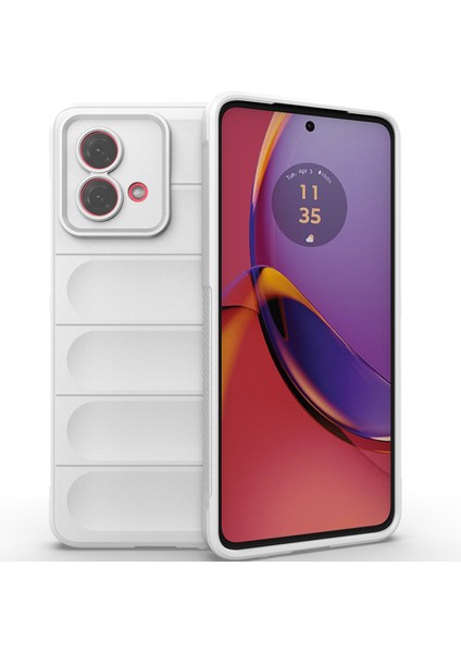 Motorola Moto G84 Için Yumuşak Tpu Kaymaz Telefon Kılıfı - Beyaz (Yurt Dışından)
