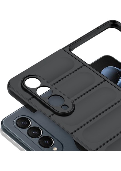 Samsung Galaxy Z Fold 4 5g Için Dayanıklı Pc Kauçuk Darbeye Dayanıklı Telefon Kılıfı - Koyu Gri (Yurt Dışından) indirimleri