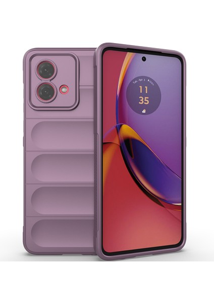 Motorola Moto G84 Için Yumuşak Tpu Kaymaz Telefon Kılıfı - Mor (Yurt Dışından)