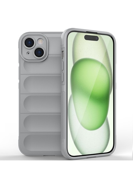 iPhone 15 Için Yumuşak Tpu Kaymaz Telefon Kılıfı - Gri (Yurt Dışından) fiyatları