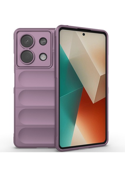 Xiaomi Redmi Note 13 Için Yumuşak Tpu Kaymaz Telefon Kılıfı - Mor (Yurt Dışından)