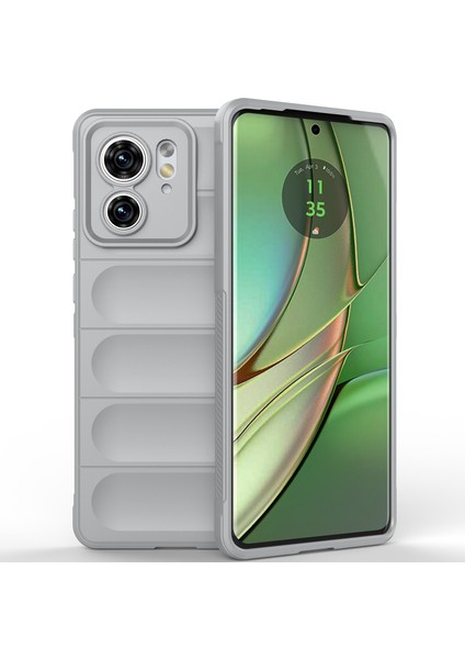 Motorola Edge 40 Için Yumuşak Tpu Kaymaz Telefon Kılıfı - Gri (Yurt Dışından)