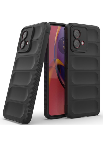 Motorola Moto G84 Için Yumuşak Tpu Kaymaz Telefon Kılıfı - Siyah (Yurt Dışından)