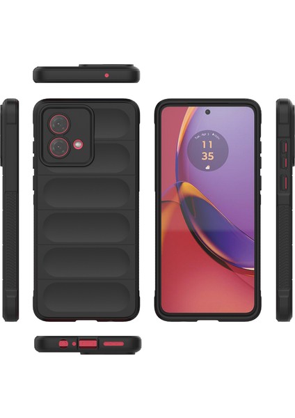 Motorola Moto G84 Için Yumuşak Tpu Kaymaz Telefon Kılıfı - Siyah (Yurt Dışından) modelleri