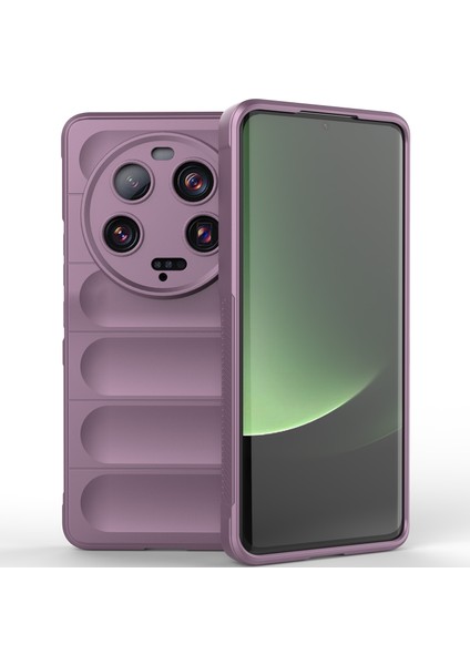 Xiaomi 13 Ultra Için Yumuşak Tpu Kaymaz Telefon Kılıfı - Mor (Yurt Dışından)