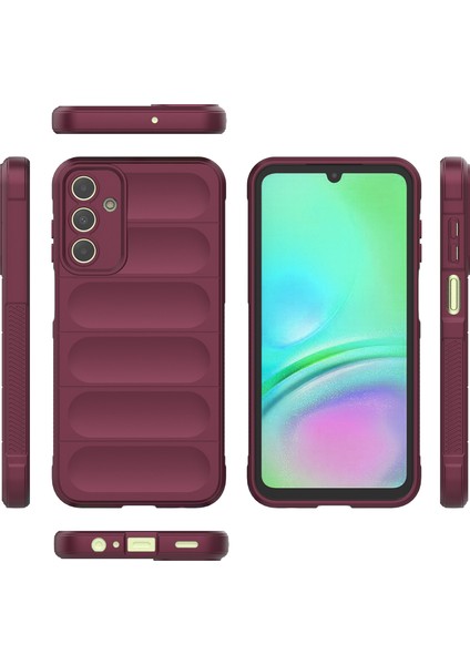 Samsung Galaxy A15 Için Yumuşak Tpu Kaymaz Telefon Kılıfı - Koyu Kırmızı (Yurt Dışından)