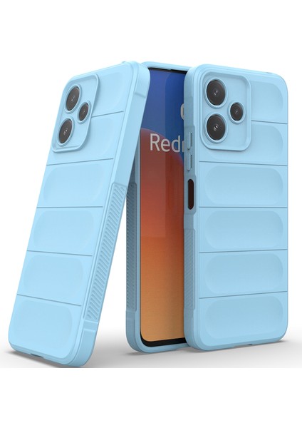 Xiaomi Redmi 12 5g Için Yumuşak Tpu Kaymaz Telefon Kılıfı - Mavi (Yurt Dışından)