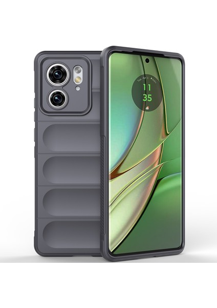 Motorola Edge 40 Için Yumuşak Tpu Kaymaz Telefon Kılıfı - Koyu Gri (Yurt Dışından)