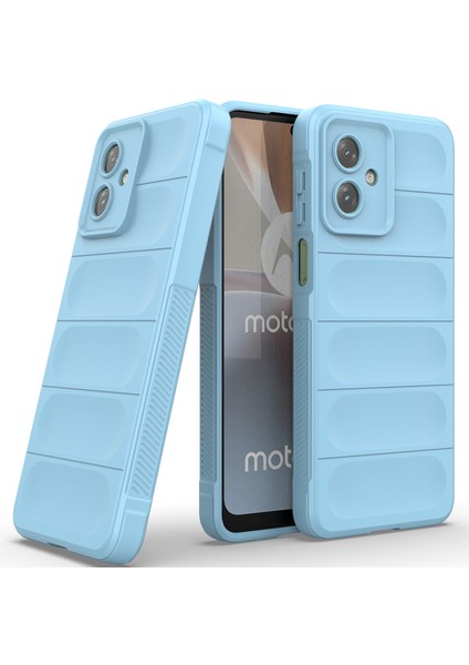 Motorola Moto G54 Için Yumuşak Tpu Kaymaz Telefon Kılıfı - Mavi (Yurt Dışından)