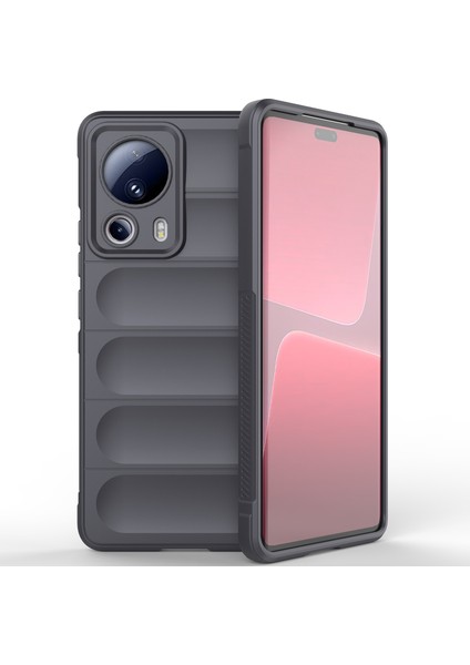 Xiaomi 13 Lite Için Yumuşak Tpu Kaymaz Telefon Kılıfı - Koyu Gri (Yurt Dışından)