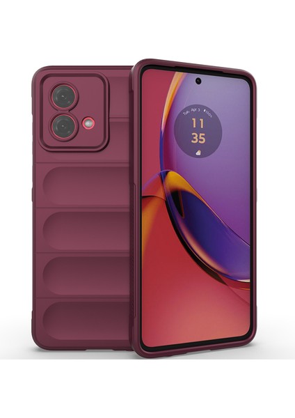 Motorola Moto G84 Için Yumuşak Tpu Kaymaz Telefon Kılıfı - Koyu Kırmızı (Yurt Dışından) fiyatları