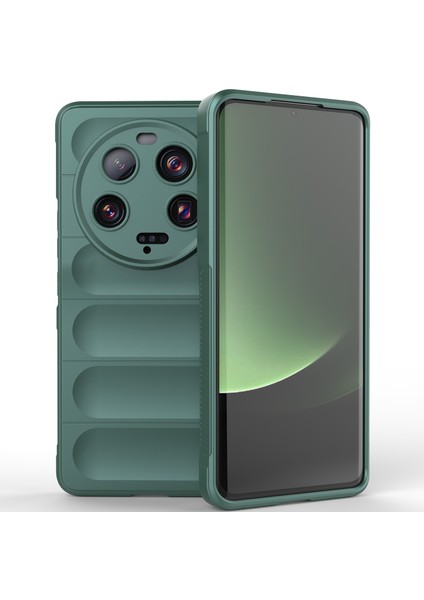Xiaomi 13 Ultra Için Yumuşak Tpu Kaymaz Telefon Kılıfı - Yeşil (Yurt Dışından)
