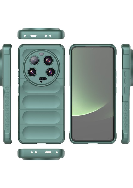 Xiaomi 13 Ultra Için Yumuşak Tpu Kaymaz Telefon Kılıfı - Yeşil (Yurt Dışından)