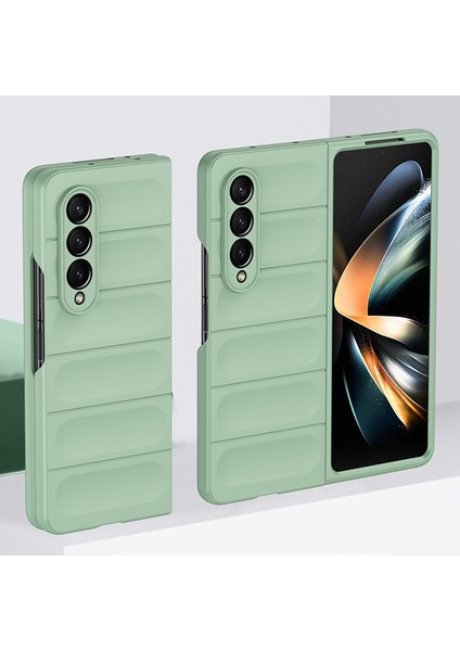 Samsung Galaxy Z Fold 4 5g Için Dayanıklı Pc Kauçuk Darbeye Dayanıklı Telefon Kılıfı - Lacivert (Yurt Dışından)
