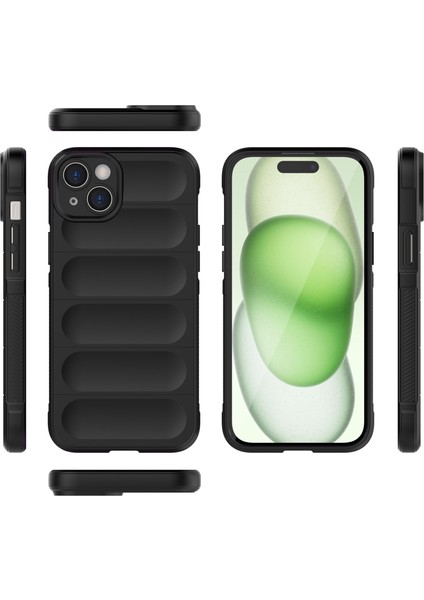 iPhone 15 Için Yumuşak Tpu Kaymaz Telefon Kılıfı - Siyah (Yurt Dışından) modelleri