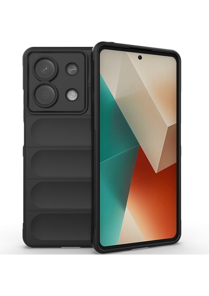 Xiaomi Redmi Note 13 Için Yumuşak Tpu Kaymaz Telefon Kılıfı - Siyah (Yurt Dışından)