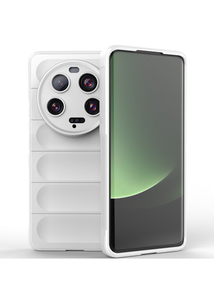 Xiaomi 13 Ultra Için Yumuşak Tpu Kaymaz Telefon Kılıfı - Beyaz (Yurt Dışından)