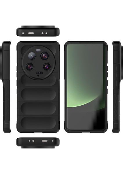 Xiaomi 13 Ultra Için Yumuşak Tpu Kaymaz Telefon Kılıfı - Koyu Gri (Yurt Dışından)