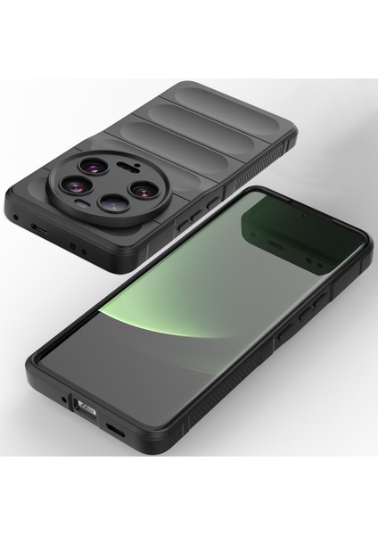 Xiaomi 13 Ultra Için Yumuşak Tpu Kaymaz Telefon Kılıfı - Koyu Gri (Yurt Dışından)