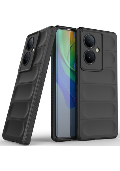 Vıvo V29 Lite 5g / Vıvo Y78+ Için Yumuşak Tpu Kaymaz Telefon Kılıfı - Siyah (Yurt Dışından)