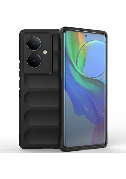 Vıvo V29 Lite 5g / Vıvo Y78+ Için Yumuşak Tpu Kaymaz Telefon Kılıfı - Siyah (Yurt Dışından)
