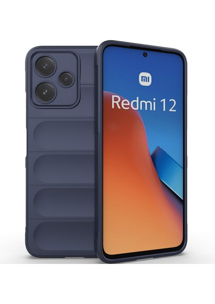 Xiaomi Redmi 12 5g Için Yumuşak Tpu Kaymaz Telefon Kılıfı - Lacivert (Yurt Dışından)