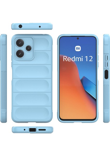 Xiaomi Redmi 12 5g Için Yumuşak Tpu Kaymaz Telefon Kılıfı - Mavi (Yurt Dışından) modelleri