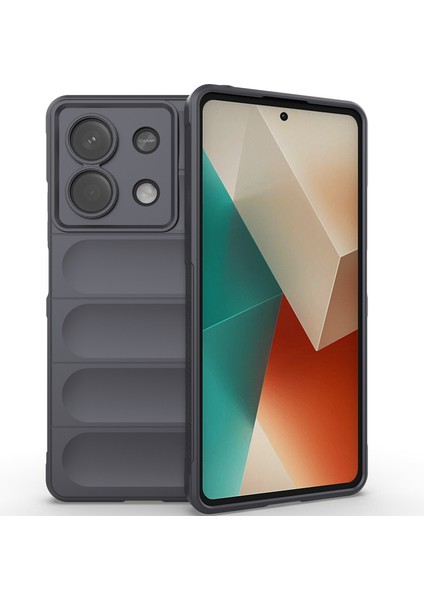 Xiaomi Redmi Note 13 Için Yumuşak Tpu Kaymaz Telefon Kılıfı - Koyu Gri (Yurt Dışından)