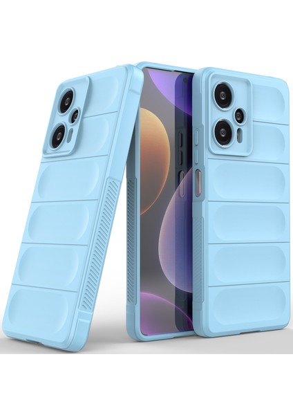 Xiaomi Redmi Note 12 Turbo Için Yumuşak Tpu Kaymaz Telefon Kılıfı - Mavi (Yurt Dışından)