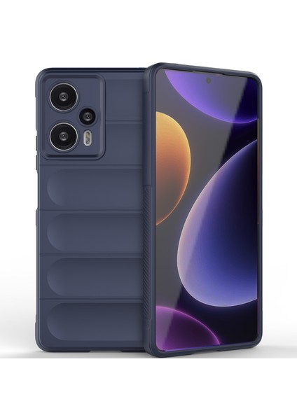 Xiaomi Redmi Note 12 Turbo Için Yumuşak Tpu Kaymaz Telefon Kılıfı - Lacivert (Yurt Dışından)