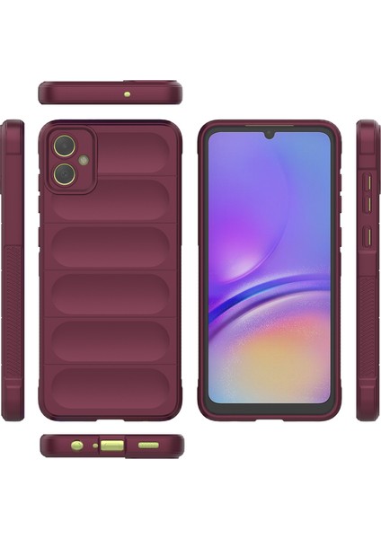 Samsung Galaxy A05 Için Yumuşak Tpu Kaymaz Telefon Kılıfı - Koyu Kırmızı (Yurt Dışından)