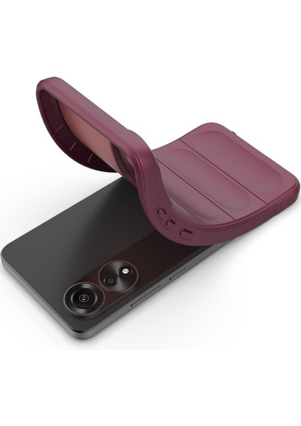 Oppo A78 4g Için Yumuşak Tpu Kaymaz Telefon Kılıfı - Koyu Kırmızı (Yurt Dışından) fırsatları