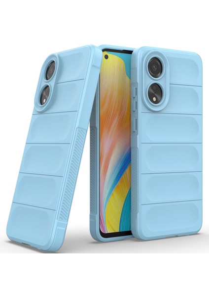 Oppo A78 4g Için Yumuşak Tpu Kaymaz Telefon Kılıfı - Mavi (Yurt Dışından)