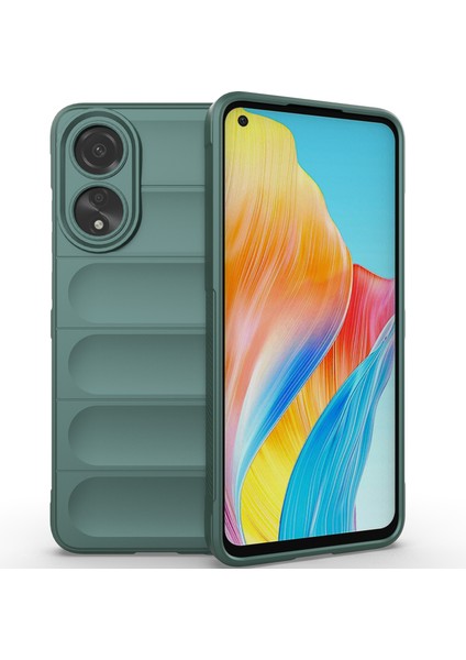 Oppo A78 4g Için Yumuşak Tpu Kaymaz Telefon Kılıfı - Yeşil (Yurt Dışından)