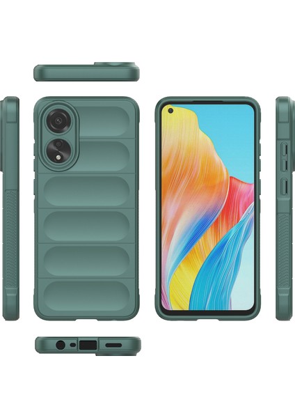 Oppo A78 4g Için Yumuşak Tpu Kaymaz Telefon Kılıfı - Yeşil (Yurt Dışından) modelleri