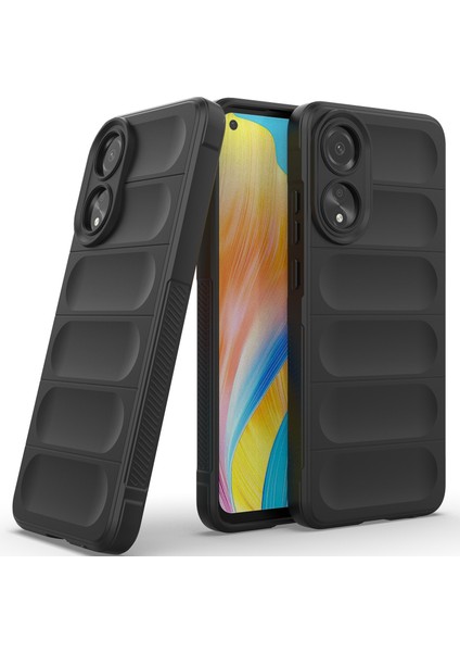 Oppo A78 4g Için Yumuşak Tpu Kaymaz Telefon Kılıfı - Siyah (Yurt Dışından)