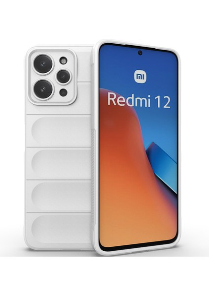 Xiaomi Redmi 12 4g Için Yumuşak Tpu Kaymaz Telefon Kılıfı - Beyaz (Yurt Dışından)