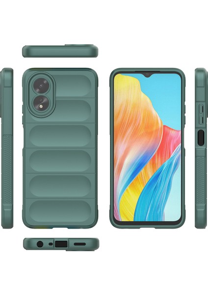 Oppo A38 / A18 Için Yumuşak Tpu Kaymaz Telefon Kılıfı - Yeşil (Yurt Dışından) modelleri