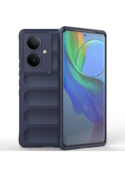 Vıvo V29 Lite 5g / Vıvo Y78+ Için Yumuşak Tpu Kaymaz Telefon Kılıfı - Lacivert (Yurt Dışından)