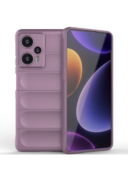 Xiaomi Redmi Note 12 Turbo Için Yumuşak Tpu Kaymaz Telefon Kılıfı - Mor (Yurt Dışından)