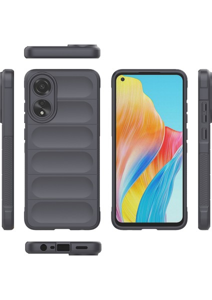 Oppo A78 4g Için Yumuşak Tpu Kaymaz Telefon Kılıfı - Koyu Gri (Yurt Dışından) fırsatları
