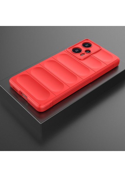 Xiaomi Redmi Note 12 Turbo Için Yumuşak Tpu Kaymaz Telefon Kılıfı - Kırmızı (Yurt Dışından) indirimleri